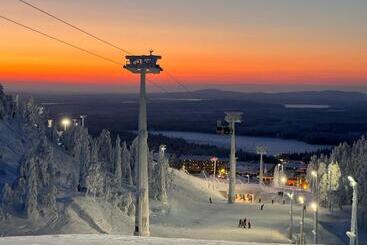 ツーリストアパートメント Kuusirinne 2b  A Cozy Cabin Near The Slopes Of Ruka