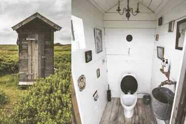 בית מלון כפרי Traustholtshólmi Yurt Experience On A Private Island