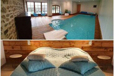 민박 Auverg Nature Chambre Combrailles