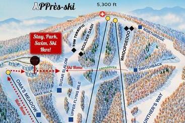 公寓式酒店 Appresski 5 Bed Ski In Ski Out 50 Steps To Ski Sugar Mountain Slopes
