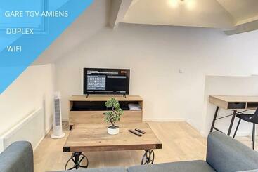 דירות לתיירים Appart Cosy Hyper Centre Duplex Gare Amiens 2 Pers