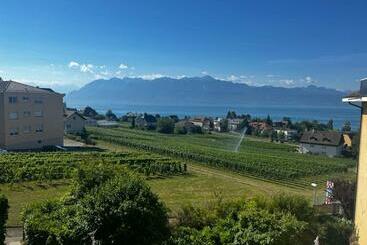 דירות לתיירים Appartement Cosy à Pully Avec Vue époustouflante