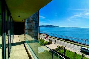 游客公寓 Hermoso Departamento Frente Al Lago En Puerto Varas