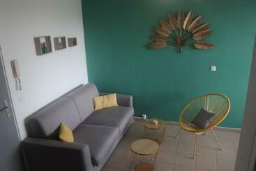 游客公寓 Ti Kaz  Paradis   Accès Privé à La Plage Du Bourg