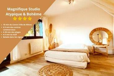 דירות לתיירים Superbe Appartement Boheme Dans Les Vignes