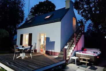 游客公寓 Le Repos De Pont Calleck Avec Jacuzzi