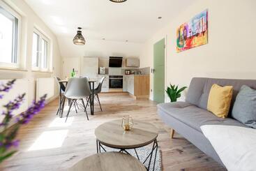 ツーリストアパートメント Winterangebot   Mosellolodge, Luxus Ferienhaus, Dachterrasse, Netflix, Waschmaschine