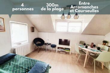 شقق خاصة سياحية Appt Cosy   300m Plage Proche Arromanches Et Bayeux