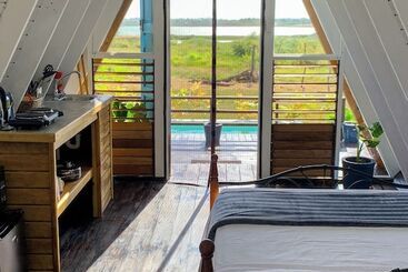 کلبه Cashaw Cabin Private Retreat With A Pool