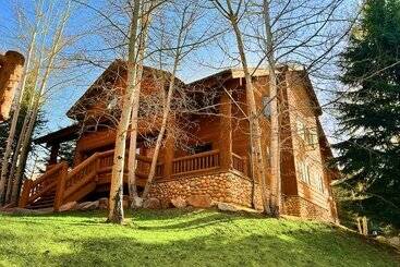 별장 Lazy Bear Log Cabin Canyons Park