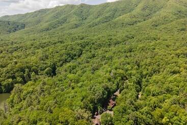 بيت ريفى Tree Top Lodge   Gorgeous Lake Cabin With Hot Tub & Magnificent Views Of Forests And Mountains! 3 Be