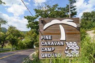 פנסיון Danyang Pine Caravan Camping