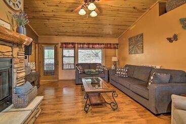 بيت ريفى 3 Mi To Fool Hollow Lake: Cozy Cabin W/ Deck