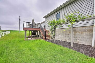 별장 Millersburg Home W/ Covered Porch & Fire Pit!