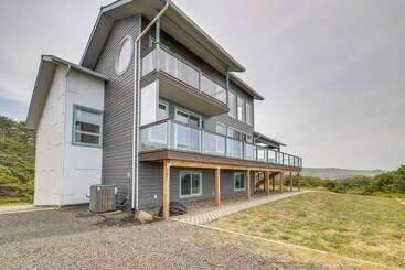 별장 Oceanfront Home W/ Hot Tub, Sauna, 8 Mi To Newport