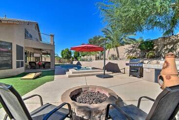 کلبه Mountain View Mesa Home W/ Hot Tub + Fire Pit!