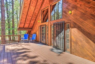 별장 A Frame Pinetop Cabin < 6 Mi To Rainbow Lake!