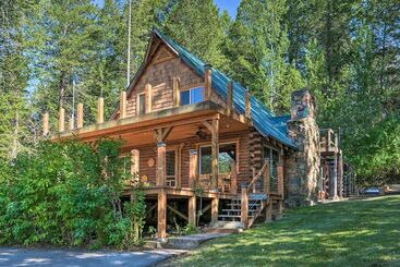 קוטג'' Alpine Adventures: Cozy Log Cabin W/ Deck & Views!