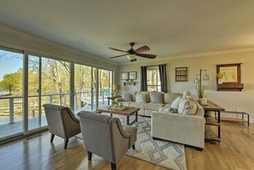 コテージ Sherrills Ford Lakefront Oasis W/ Private Dock!