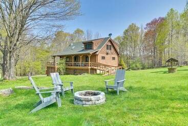 קוטג'' Log Cabin: 9 Mi To Plattekill & Belleayre Mtn