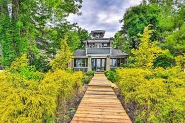 茅舍 Waterfront Home On Harsens Island W/ Dock!