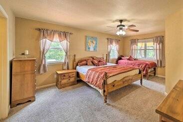 بيت ريفى Waterfront Lake Eufaula Home: Multi Level Balcony