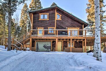 بيت ريفى Angel Fire Cabin W/ Game Room ~ 4 Mi To Ski Resort