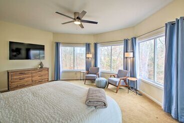 茅舍 Lakefront Hot Springs Home W/ Deck & Boat Dock