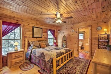 Сельский дом Waynesville Escape   Mtn Cabin Above The Clouds!