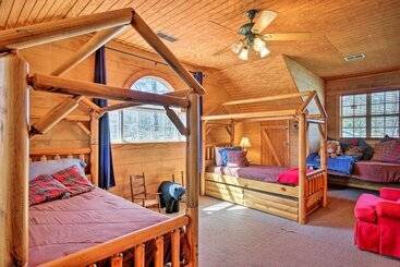 بيت ريفى Charming Waterfront Ridgeway Cabin W/ Dock!