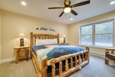 コテージ Albrightsville Cabin W/ Hot Tub & Game Room!