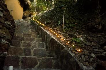 هاستل Cabañas Y Camping Punta Sur Mazunte