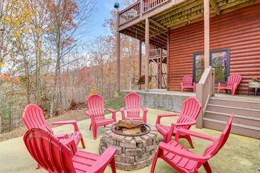 茅舍 Mtn View Cabin: Hot Tub & Game Room In Blue Ridge