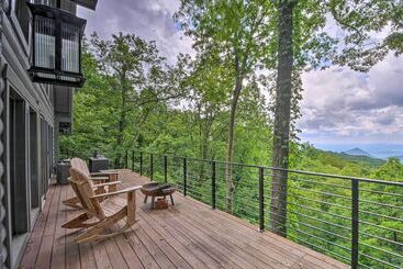 茅舍 Luxe Jasper Cabin W/ Deck + Blue Ridge Mtn Views!