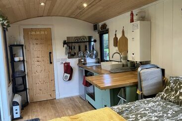 Сельский дом 1 Bed Converted Railway Wagon Near Crickhowell
