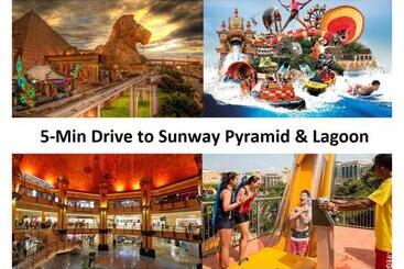 아파트호텔 Subang City Residence, 8 9 Pax With Balcony, Walking Distance To Summit, 5min To Sunway