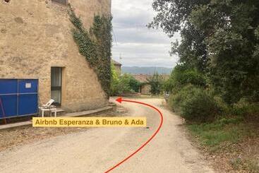 פנסיון Private Room With Own Bathroom At Podere Noceto