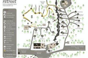 منتجع Magnolia Luxury Treehouse Near Lake Guntersville