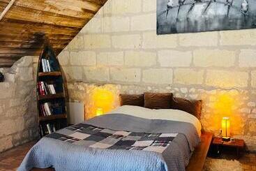 ベッドアンドブレックファースト Château De La Thibaudière Chambre Du Tonneau