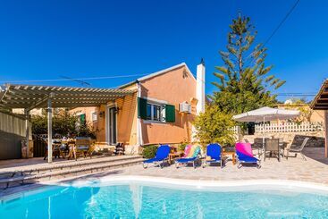 관광객 아파트 Loggos Seaview Cottage With Private Pool By Konnect
