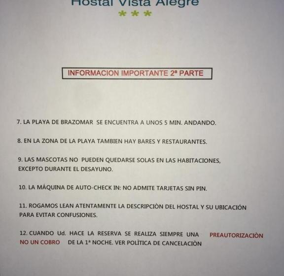 هتل Hostal Vista Alegre