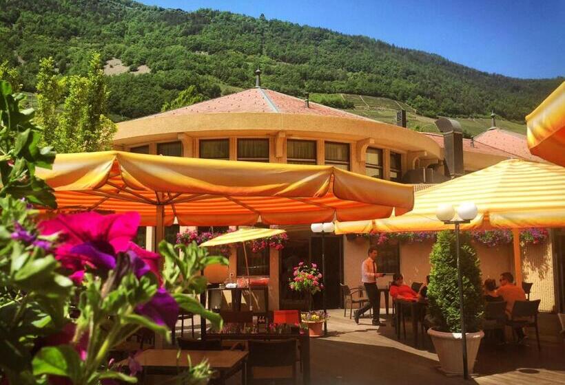 酒店 Restaurant La Porte D Octodure