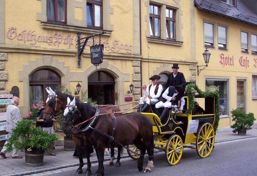 酒店 Gasthof Die Post Brennerei Frankenhöhe