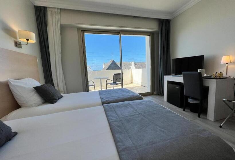 ホテル Hôtel Ker Noyal Quiberon Plage
