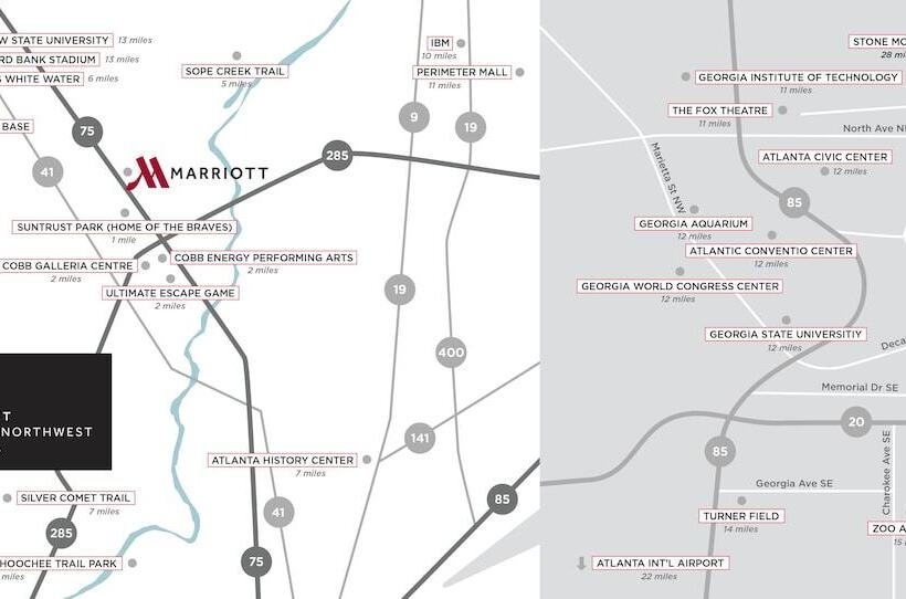 Отель Atlanta Marriott Northwest At Galleria