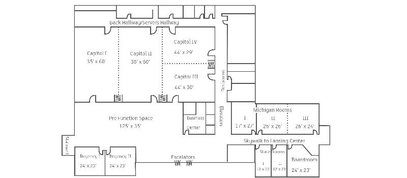 فندق Doubletree By Hilton Lansing
