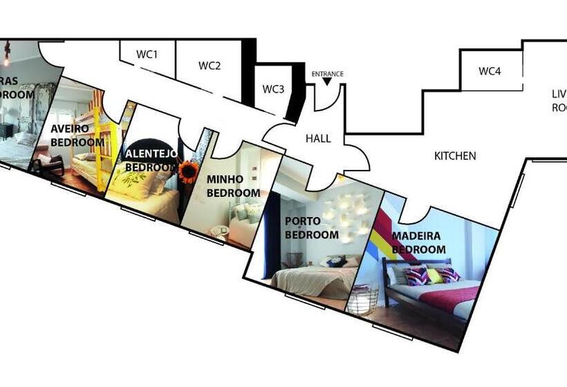 تختخواب و صبحانه Lisbon Airport Guesthouse