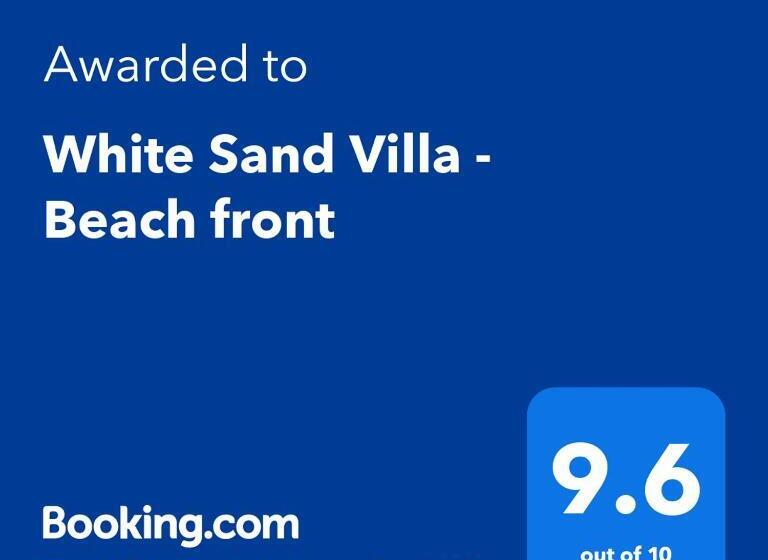 White Sand Villa   Beach Front