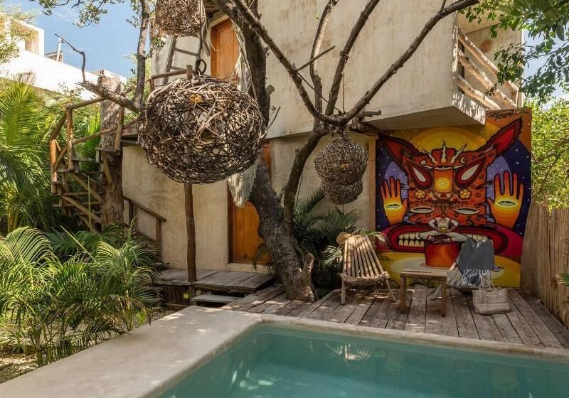 호텔 Eco Rooms Casa Coyote