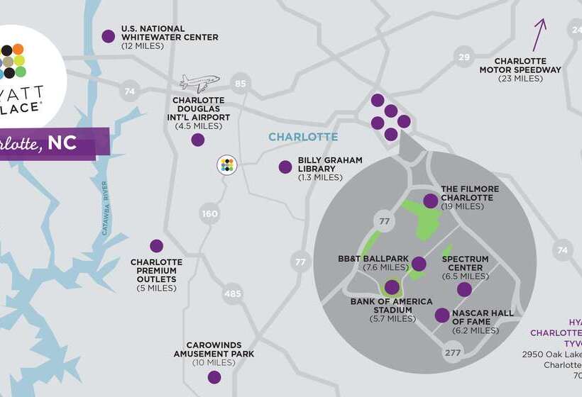 Отель Hyatt Place Charlotte Airport Billy Graham Parkway